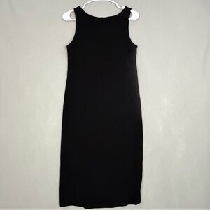 Isda & Co Black Sleeveless Midi Dress‎ Women's XS Pull Over Chiffon
